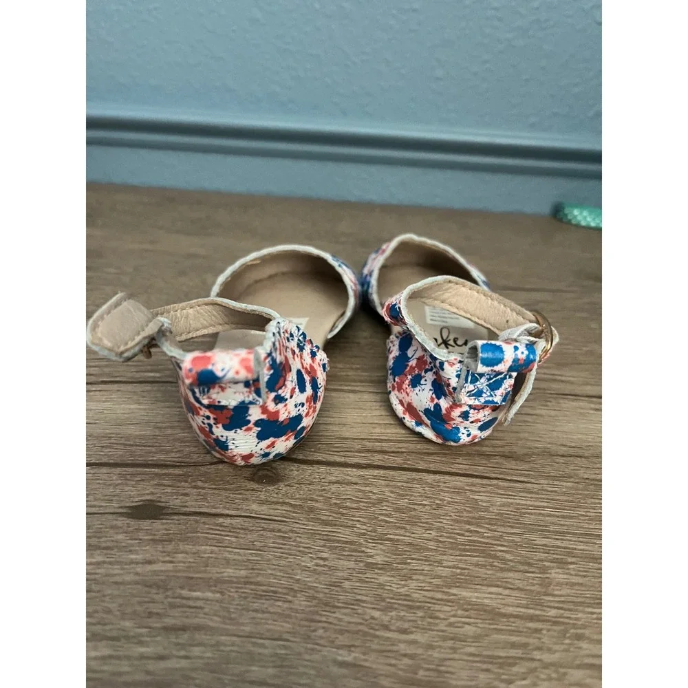 Monkey Feet Baby Toddler Splatter Paint Mary Jane Flats Shoes‎ 12 18M
